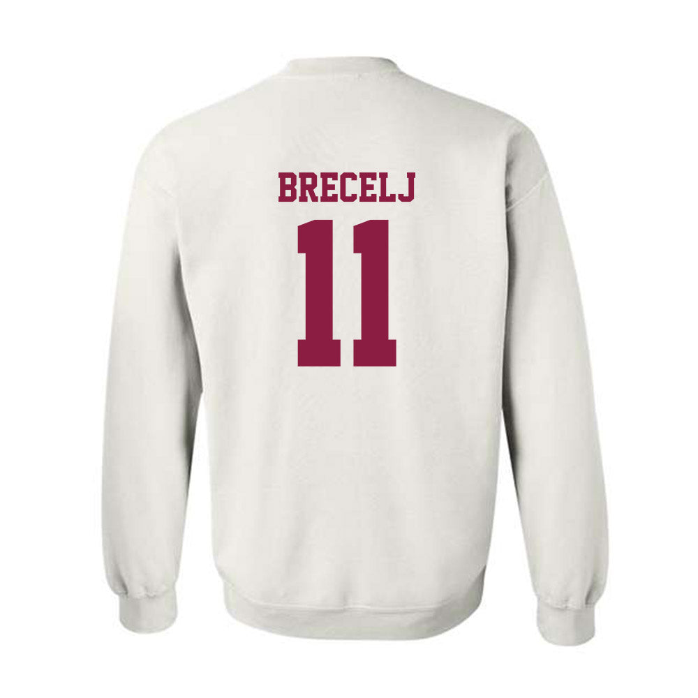 Virginia Tech - NCAA Women's Basketball : Spela Brecelj - Classic Fashion Shersey Crewneck Sweatshirt-1