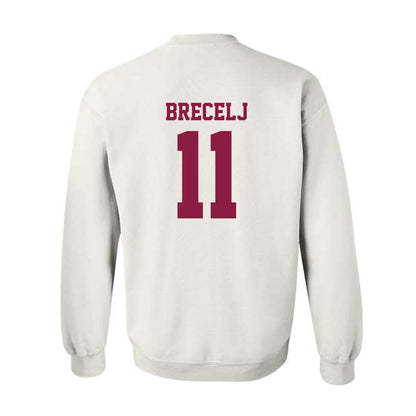 Virginia Tech - NCAA Women's Basketball : Spela Brecelj - Classic Fashion Shersey Crewneck Sweatshirt-1