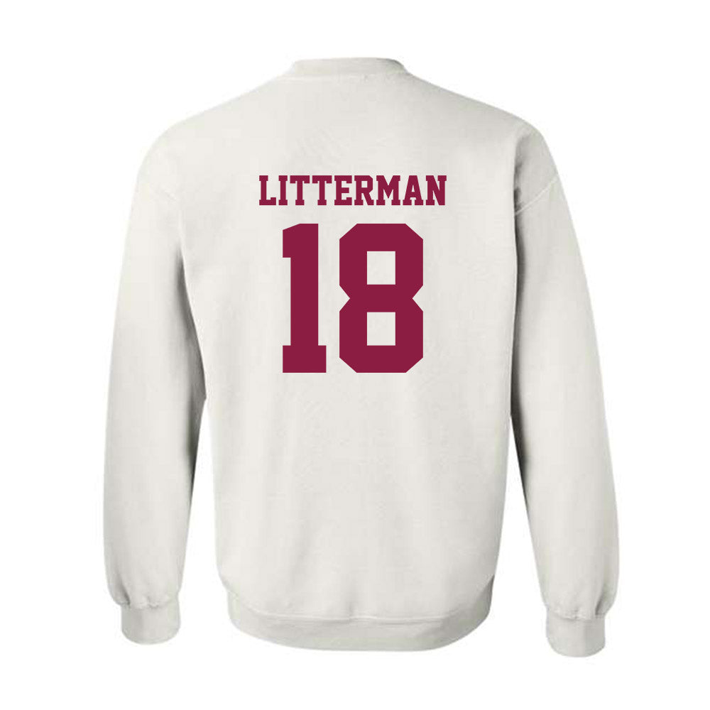 Virginia Tech - NCAA Baseball : Hudson Litterman - Classic Fashion Shersey Crewneck Sweatshirt-1
