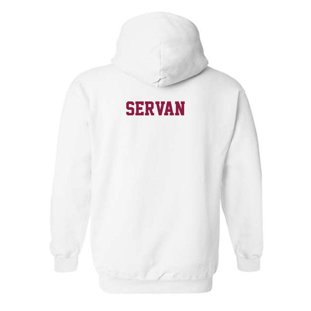 Virginia Tech - NCAA Men's Basketball : Connor Servan - Classic Fashion Shersey Hooded Sweatshirt