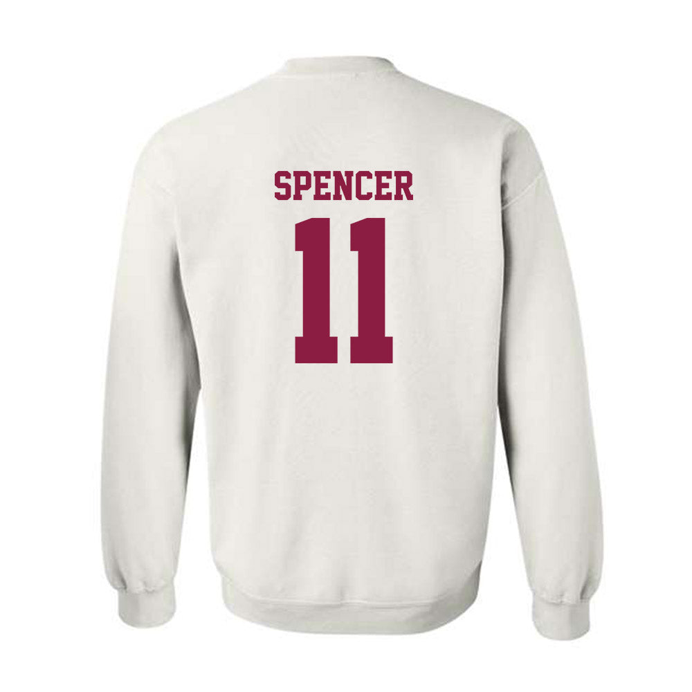 Virginia Tech - NCAA Football : Isaiah Spencer - Classic Fashion Shersey Crewneck Sweatshirt-1