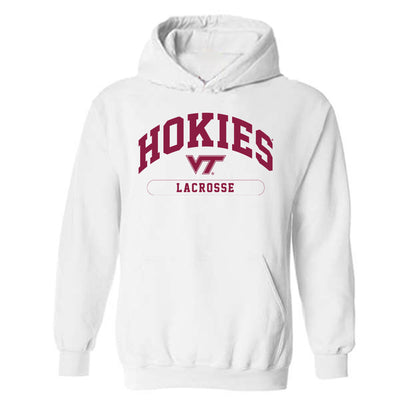 Virginia Tech - NCAA Women's Lacrosse : Evan Johnston - Classic Fashion Shersey Hooded Sweatshirt-0