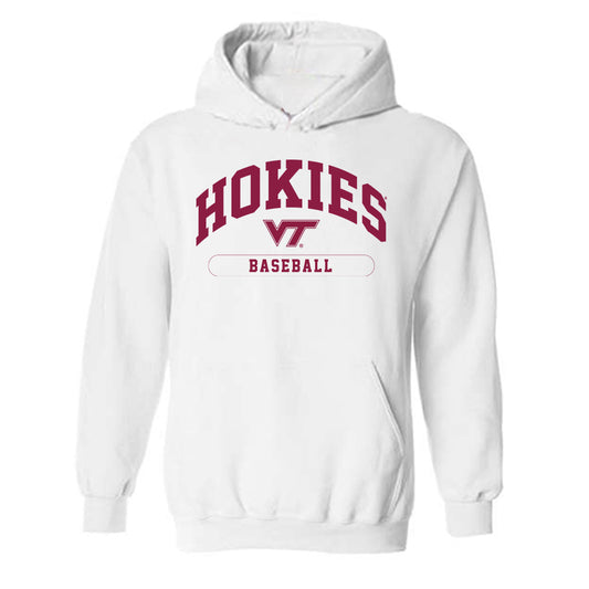 Virginia Tech - NCAA Baseball : Brett Renfrow - Classic Fashion Shersey Hooded Sweatshirt-0