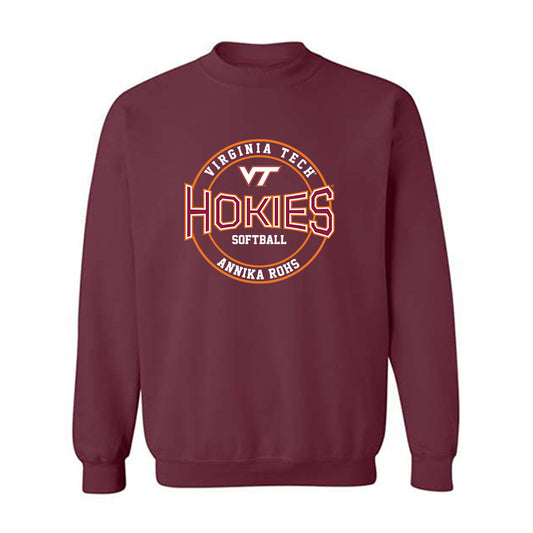 Virginia Tech - NCAA Softball : Annika Rohs - Classic Fashion Shersey Crewneck Sweatshirt-0