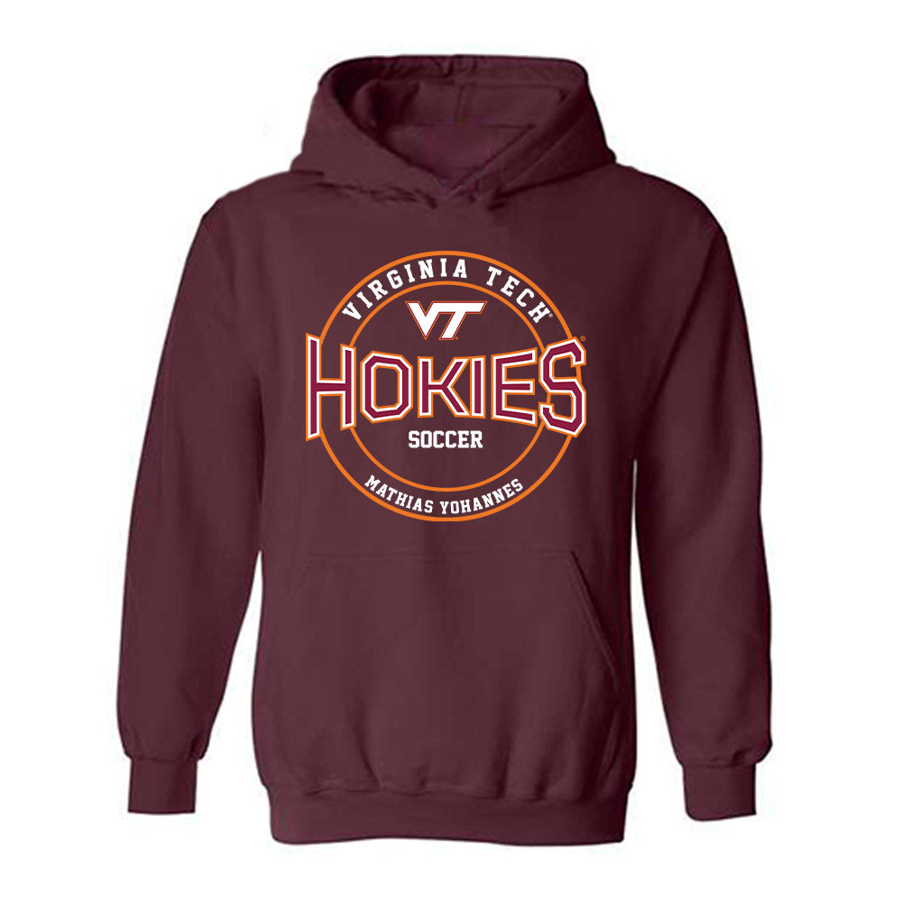 Virginia Tech - NCAA Men's Soccer : Mathias Yohannes - Classic Fashion Shersey Hooded Sweatshirt-0