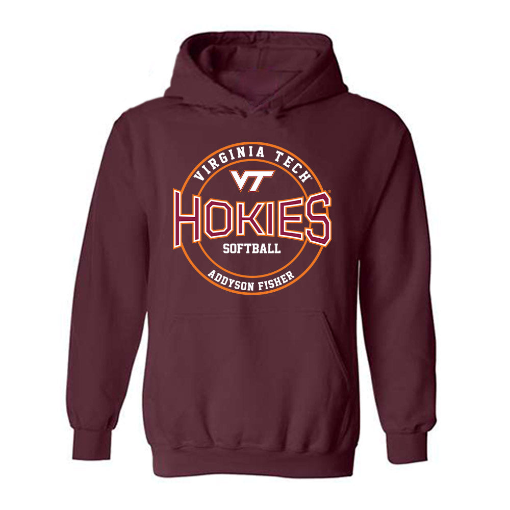 Virginia Tech - NCAA Softball : Addyson Fisher - Classic Fashion Shersey Hooded Sweatshirt-0