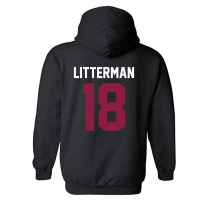 Virginia Tech - NCAA Baseball : Hudson Litterman - Classic Fashion Shersey Hooded Sweatshirt-1