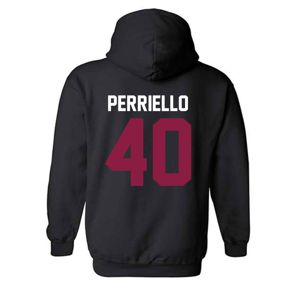 Virginia Tech - NCAA Baseball : Luca Perriello - Classic Fashion Shersey Hooded Sweatshirt-1