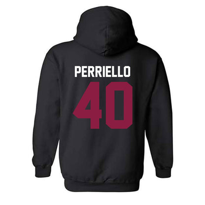 Virginia Tech - NCAA Baseball : Luca Perriello - Classic Fashion Shersey Hooded Sweatshirt-1