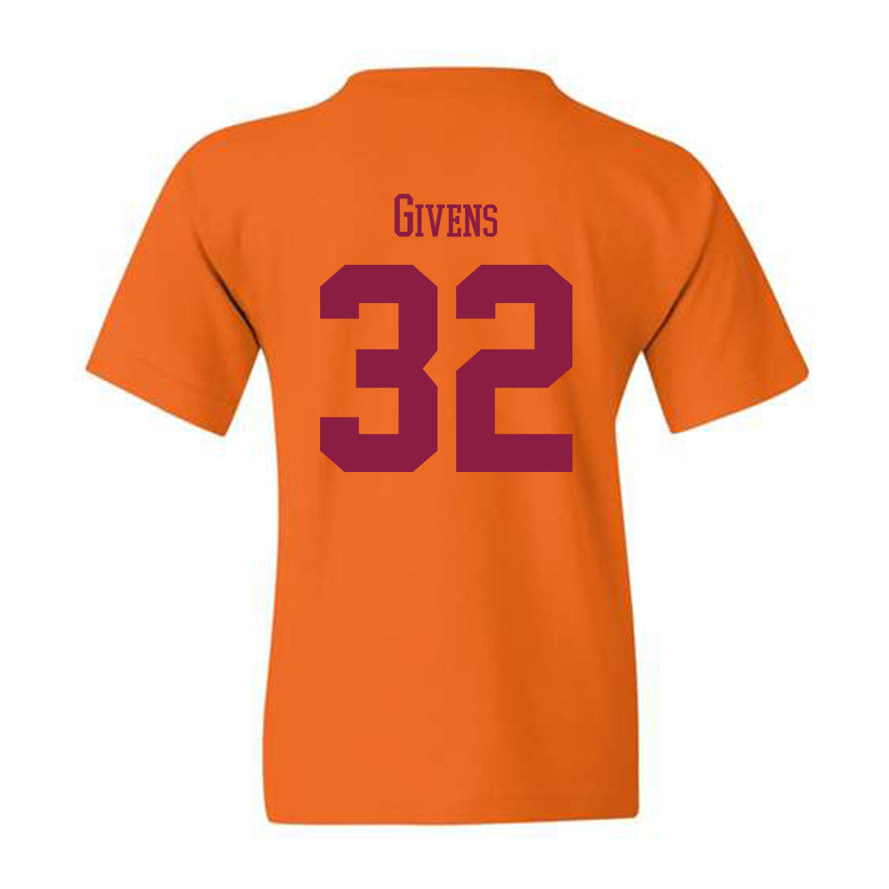 Virginia Tech - NCAA Football : Gunner Givens - Classic Fashion Shersey Youth T-Shirt