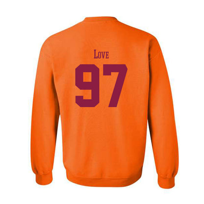 Virginia Tech - NCAA Football : John Love - Classic Fashion Shersey Crewneck Sweatshirt