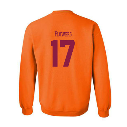 Virginia Tech - NCAA Football : Tyson Flowers - Classic Fashion Shersey Crewneck Sweatshirt-1