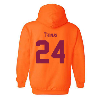 Virginia Tech - NCAA Football : Malachi Thomas - Classic Fashion Shersey Hooded Sweatshirt