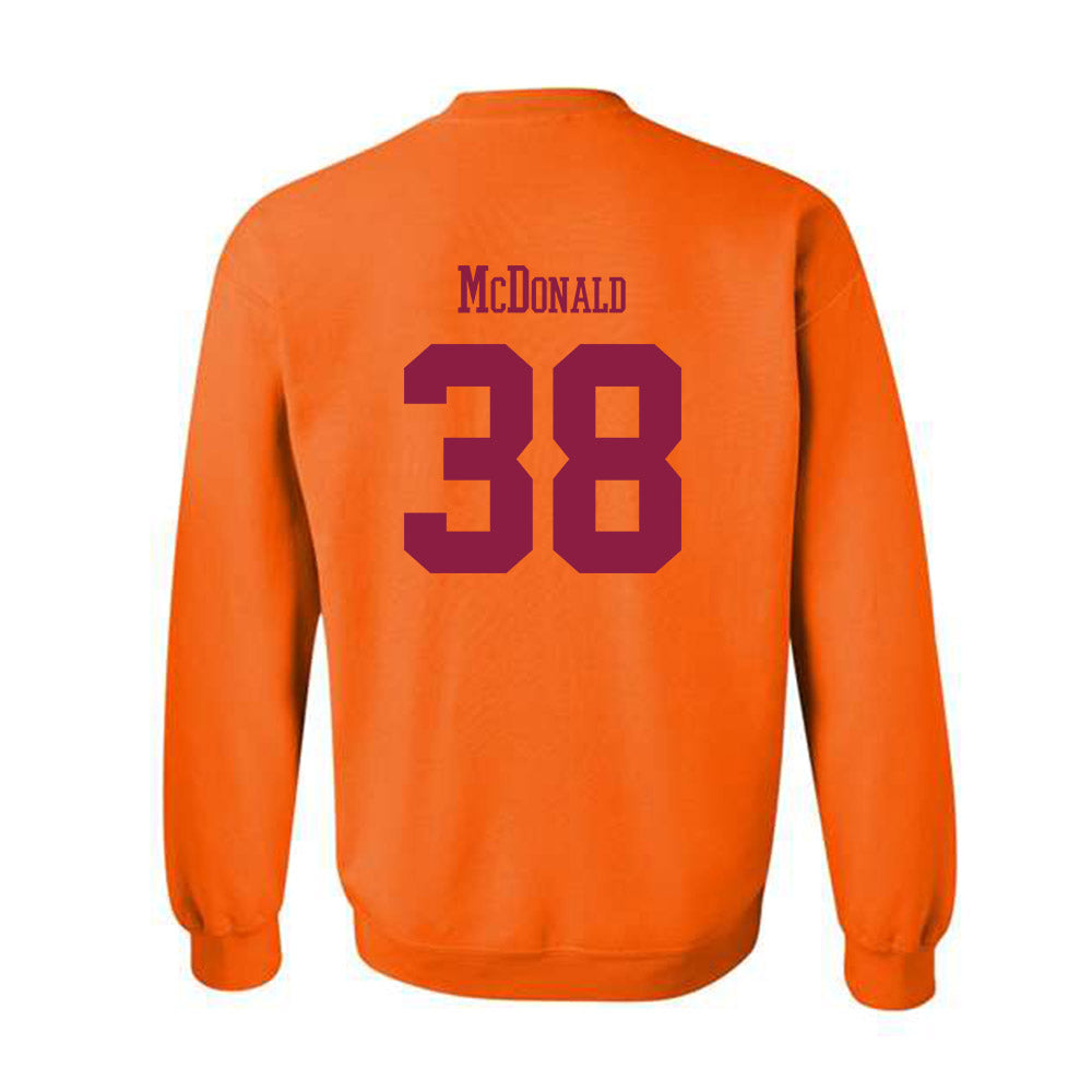 Virginia Tech - NCAA Football : Jayden McDonald - Classic Fashion Shersey Crewneck Sweatshirt