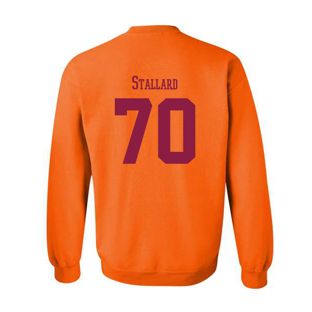 Virginia Tech - NCAA Football : Carter Stallard - Classic Fashion Shersey Crewneck Sweatshirt-1