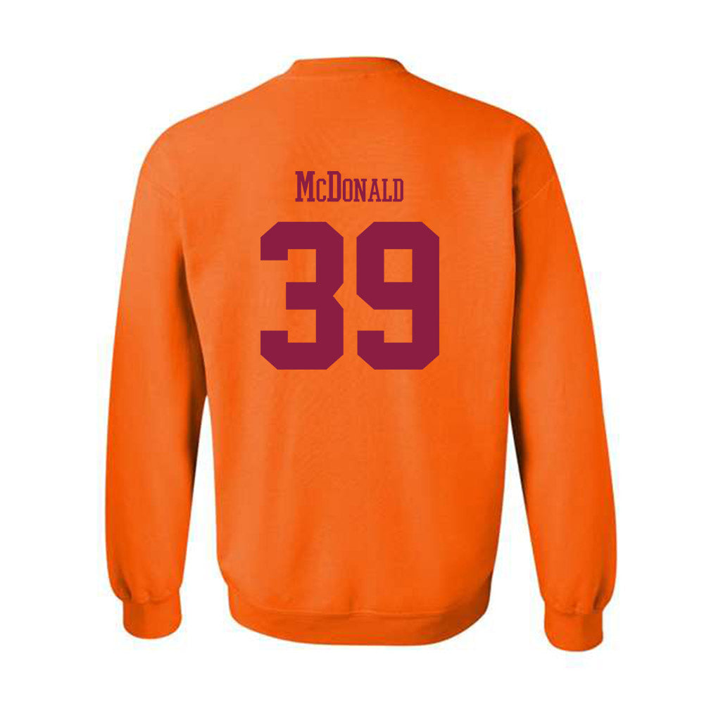 Virginia Tech - NCAA Football : Jorden McDonald - Classic Fashion Shersey Crewneck Sweatshirt