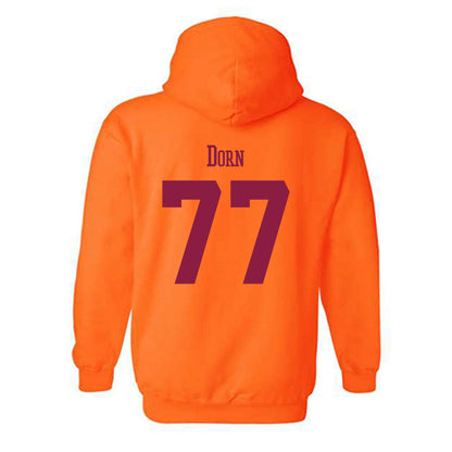 Virginia Tech - NCAA Men's Basketball : Antonio Dorn - Classic Fashion Shersey Hooded Sweatshirt-1