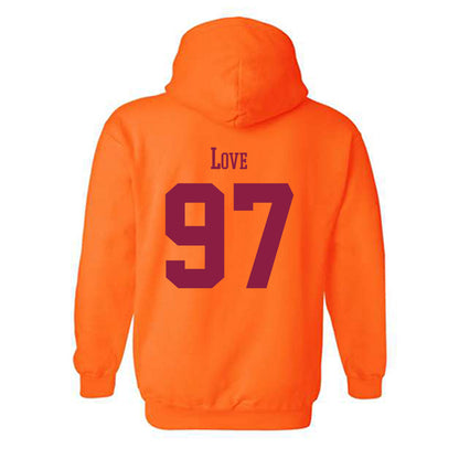 Virginia Tech - NCAA Football : John Love - Classic Fashion Shersey Hooded Sweatshirt