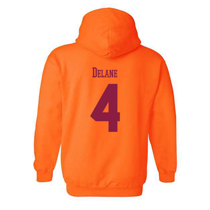 Virginia Tech - NCAA Football : Mansoor Delane - Classic Fashion Shersey Hooded Sweatshirt