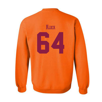 Virginia Tech - NCAA Football : Elijah Klock - Classic Fashion Shersey Crewneck Sweatshirt