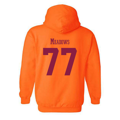 Virginia Tech - NCAA Football : Brody Meadows - Classic Fashion Shersey Hooded Sweatshirt