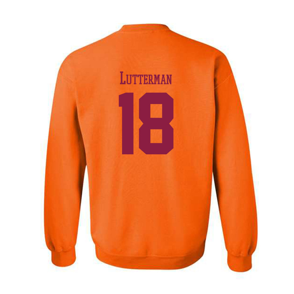 Virginia Tech - NCAA Baseball : Hudson Lutterman - Classic Fashion Shersey Crewneck Sweatshirt-1