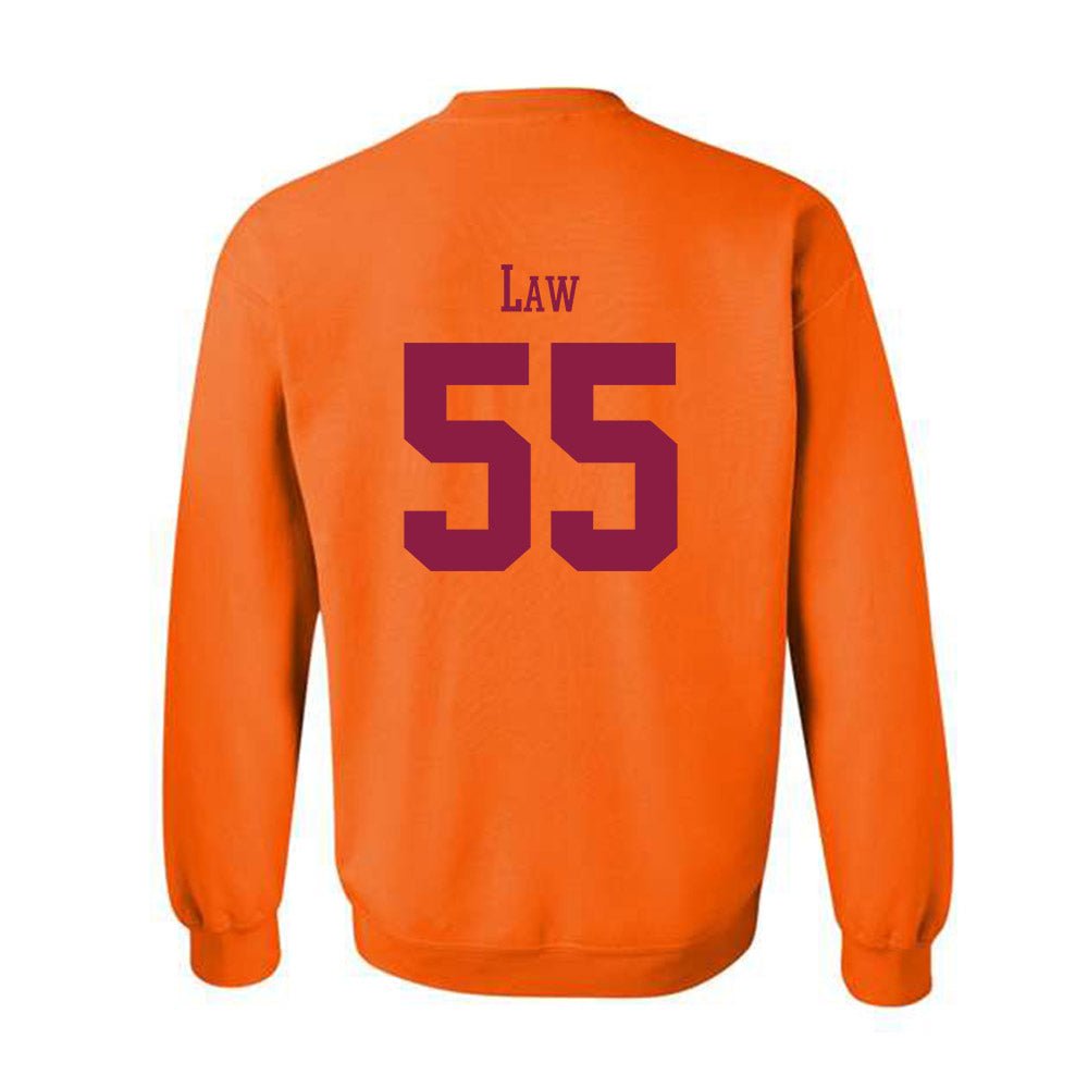 Virginia Tech - NCAA Football : Lemar Law - Classic Fashion Shersey Crewneck Sweatshirt