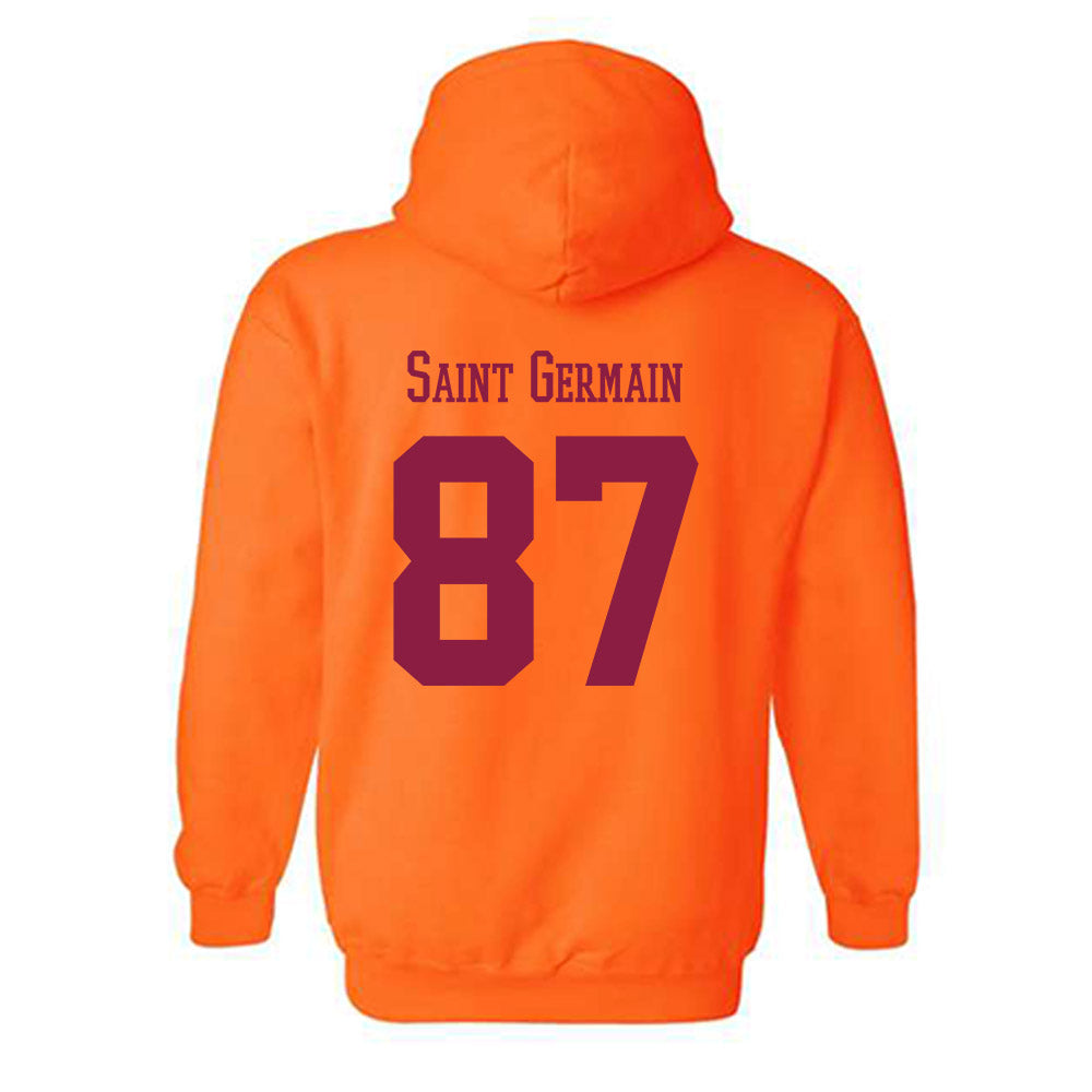 Virginia Tech - NCAA Football : Harrison Saint Germain - Classic Fashion Shersey Hooded Sweatshirt-1
