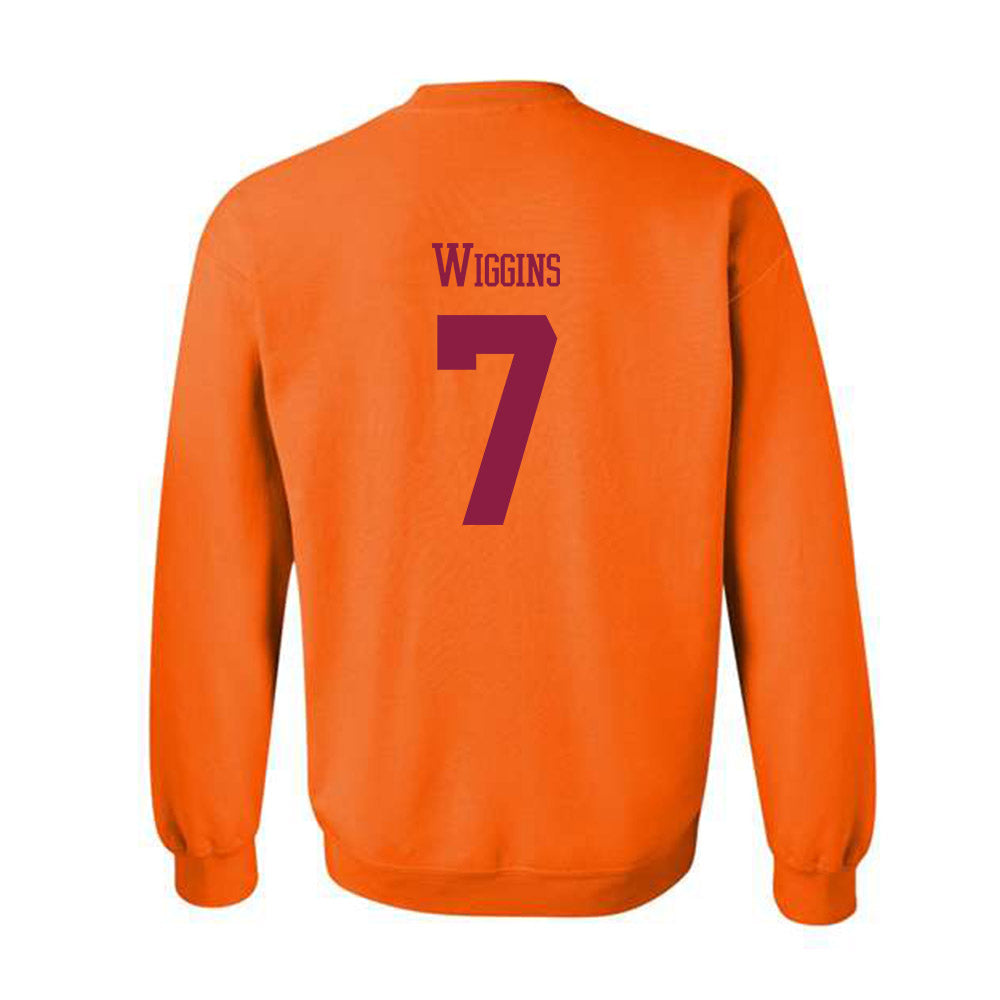 Virginia Tech - NCAA Football : Chanz Wiggins - Classic Fashion Shersey Crewneck Sweatshirt