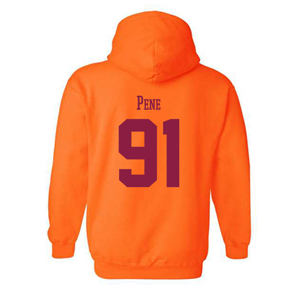 Virginia Tech - NCAA Football : Wilfried Pene - Classic Fashion Shersey Hooded Sweatshirt