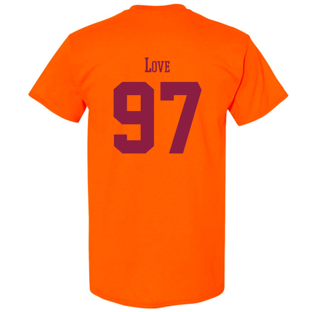 Virginia Tech - NCAA Football : John Love - Classic Fashion Shersey T-Shirt