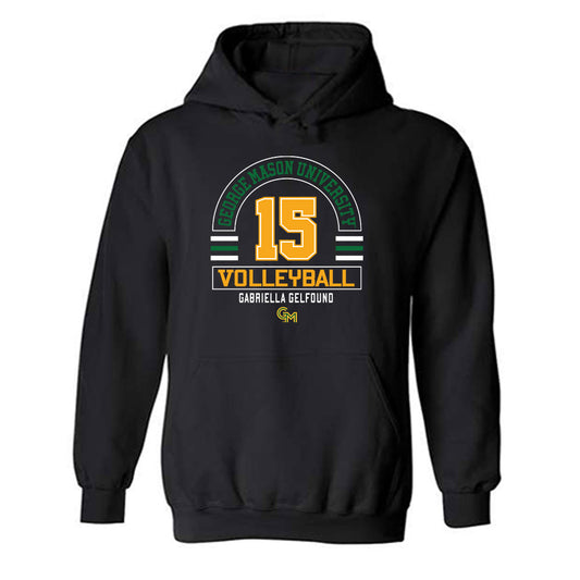 GMU - NCAA Women's Volleyball : Gabriella Gelfound - Classic Fashion Shersey Hooded Sweatshirt-0