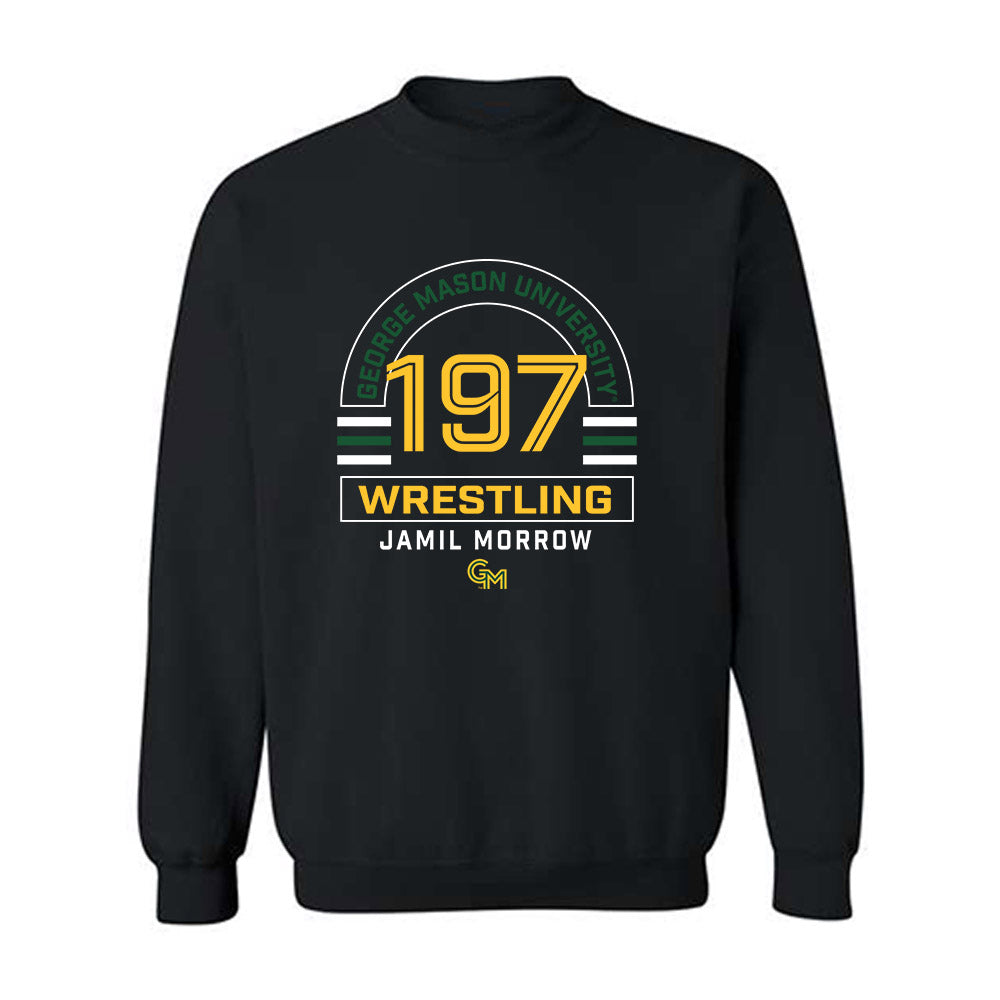 GMU - NCAA Wrestling : Jamil Morrow - Classic Fashion Shersey Crewneck Sweatshirt-0