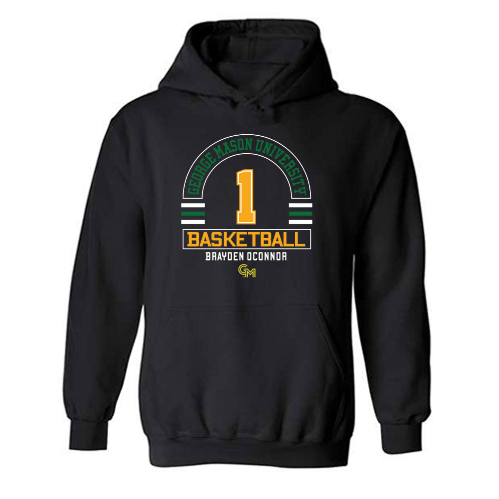 GMU - NCAA Men's Basketball : Brayden OConnor - Classic Fashion Shersey Hooded Sweatshirt-0