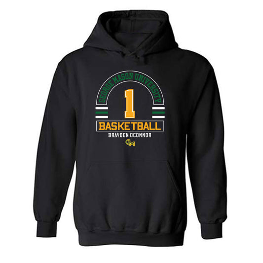 GMU - NCAA Men's Basketball : Brayden OConnor - Classic Fashion Shersey Hooded Sweatshirt-0