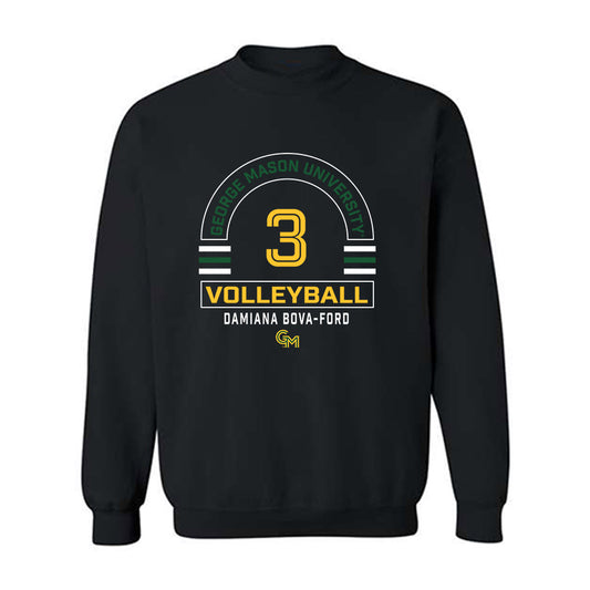 GMU - NCAA Women's Volleyball : Damiana Bova-Ford - Classic Fashion Shersey Crewneck Sweatshirt-0