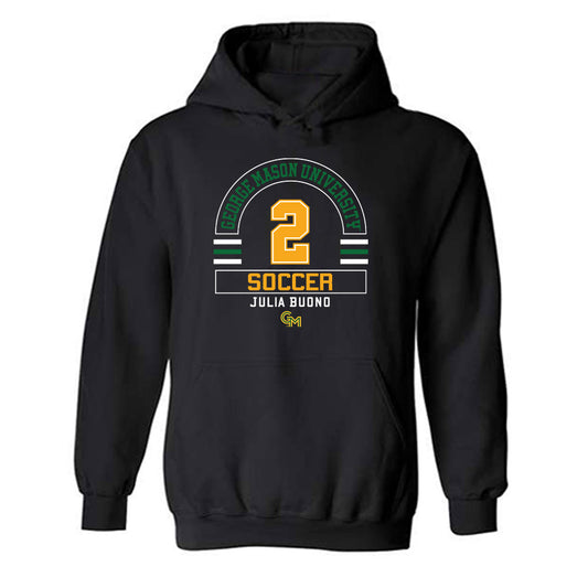 GMU - NCAA Women's Soccer : Julia Buono - Classic Fashion Shersey Hooded Sweatshirt-0