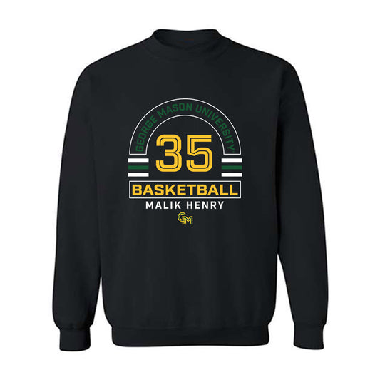 GMU - NCAA Men's Basketball : Malik Henry - Classic Fashion Shersey Crewneck Sweatshirt-0
