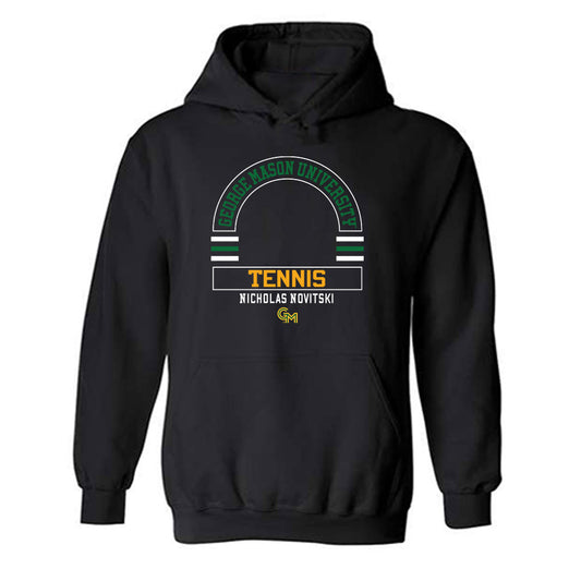 GMU - NCAA Men's Tennis : Nicholas Novitski - Classic Fashion Shersey Hooded Sweatshirt-0