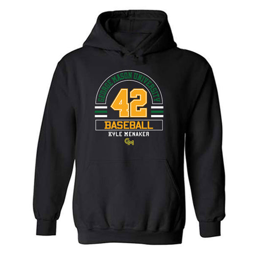 GMU - NCAA Baseball : Kyle Menaker - Classic Fashion Shersey Hooded Sweatshirt-0