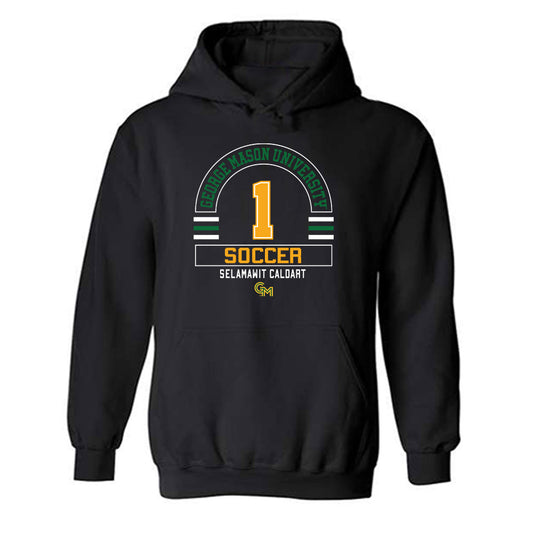 GMU - NCAA Women's Soccer : Selamawit Caldart - Classic Fashion Shersey Hooded Sweatshirt-0