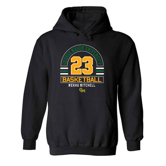 GMU - NCAA Women's Basketball : Nekhu Mitchell - Classic Fashion Shersey Hooded Sweatshirt-0