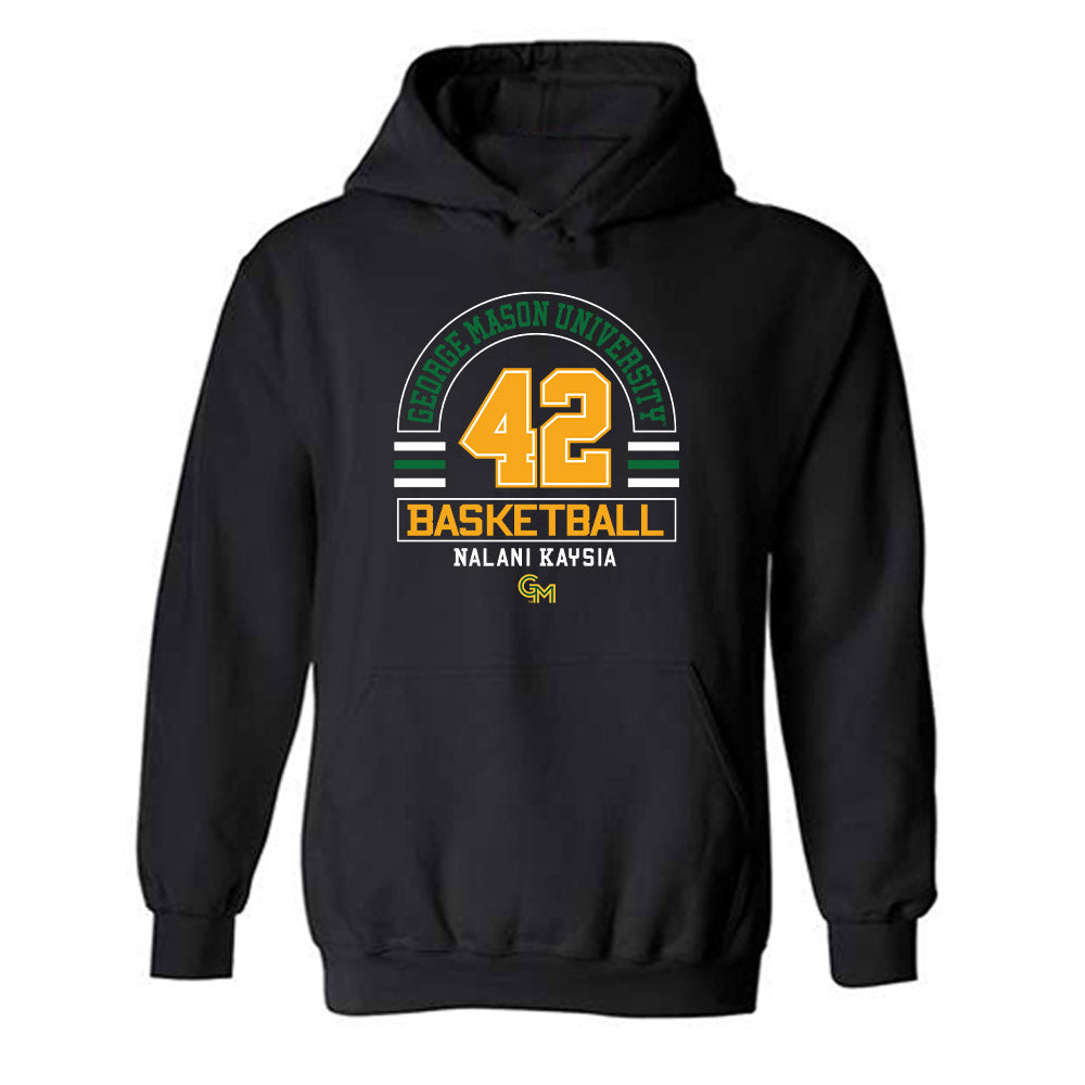 GMU - NCAA Women's Basketball : Nalani Kaysia - Classic Fashion Shersey Hooded Sweatshirt-0