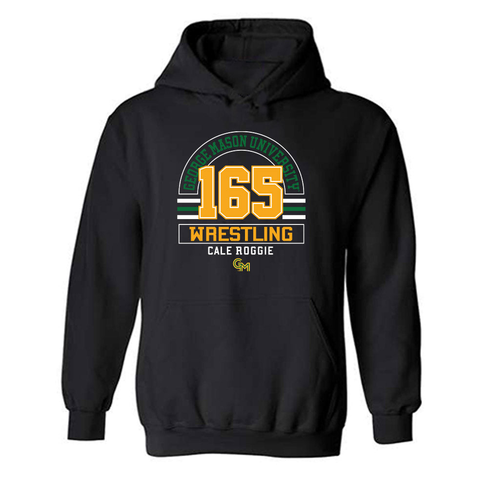 GMU - NCAA Wrestling : Cale Roggie - Classic Fashion Shersey Hooded Sweatshirt-0