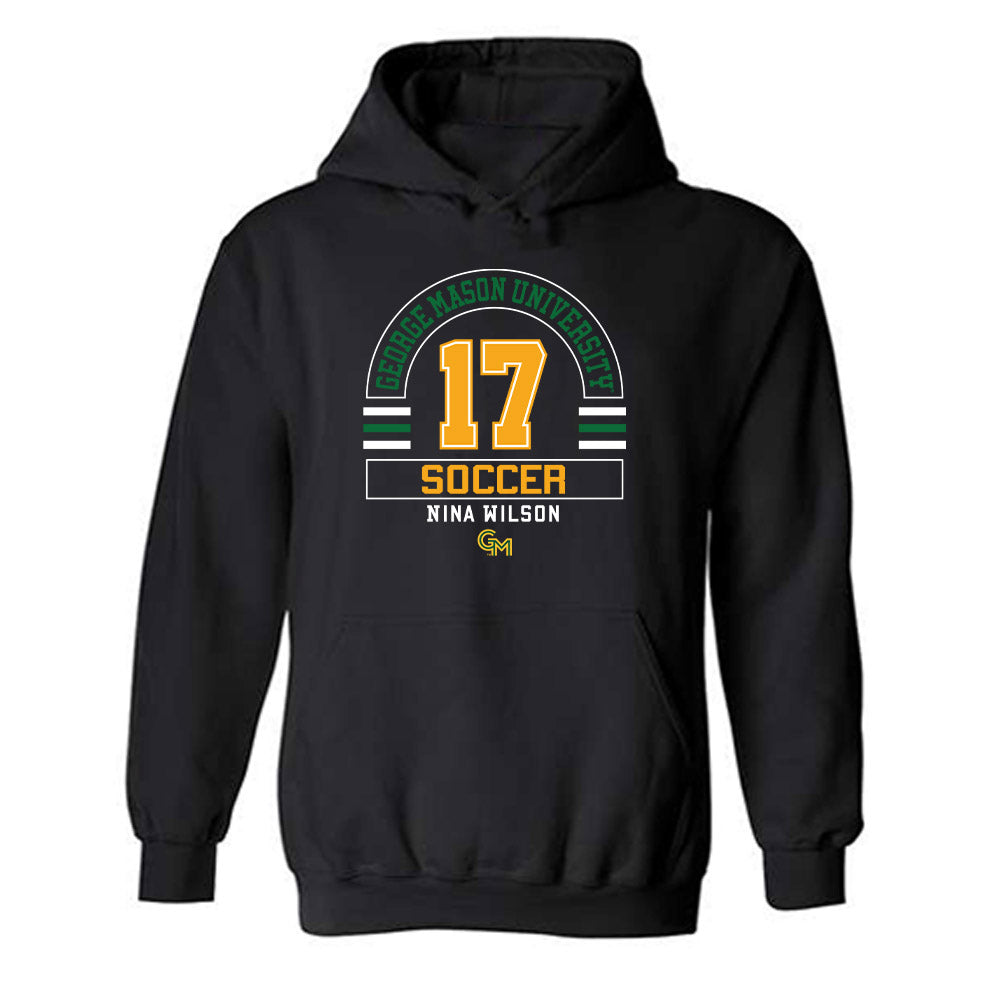 GMU - NCAA Women's Soccer : Nina Wilson - Classic Fashion Shersey Hooded Sweatshirt-0