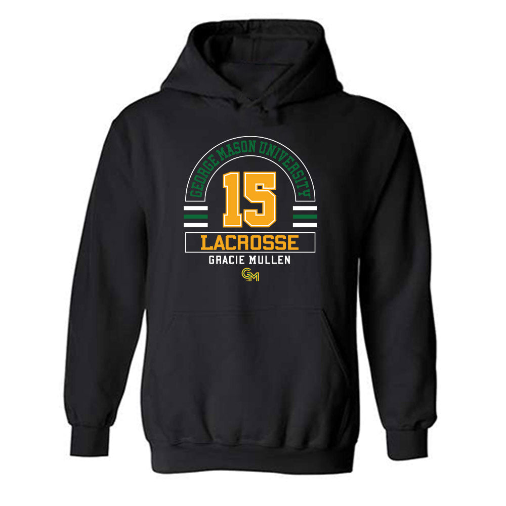 GMU - NCAA Women's Lacrosse : Gracie Mullen - Classic Fashion Shersey Hooded Sweatshirt-0