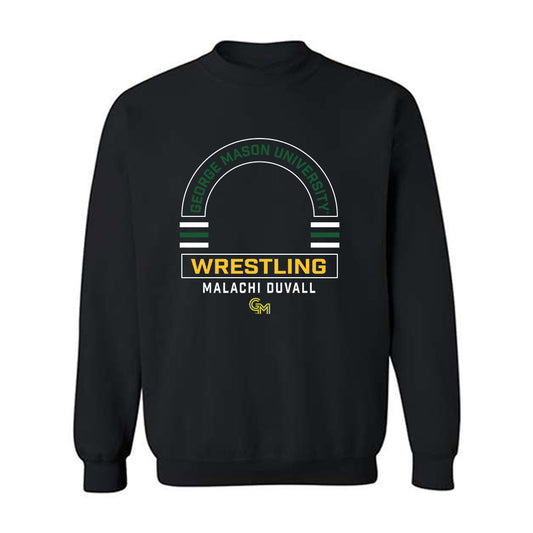 GMU - NCAA Wrestling : Malachi DuVall - Classic Fashion Shersey Crewneck Sweatshirt-0