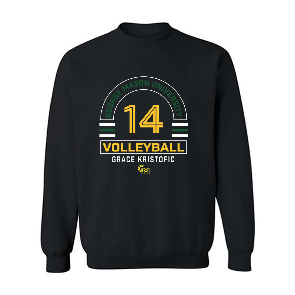 GMU - NCAA Women's Volleyball : Grace Kristofic - Classic Fashion Shersey Crewneck Sweatshirt-0