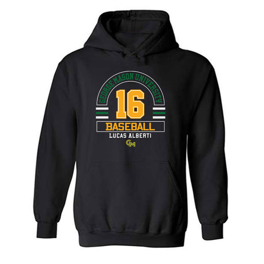 GMU - NCAA Baseball : Lucas Alberti - Classic Fashion Shersey Hooded Sweatshirt-0