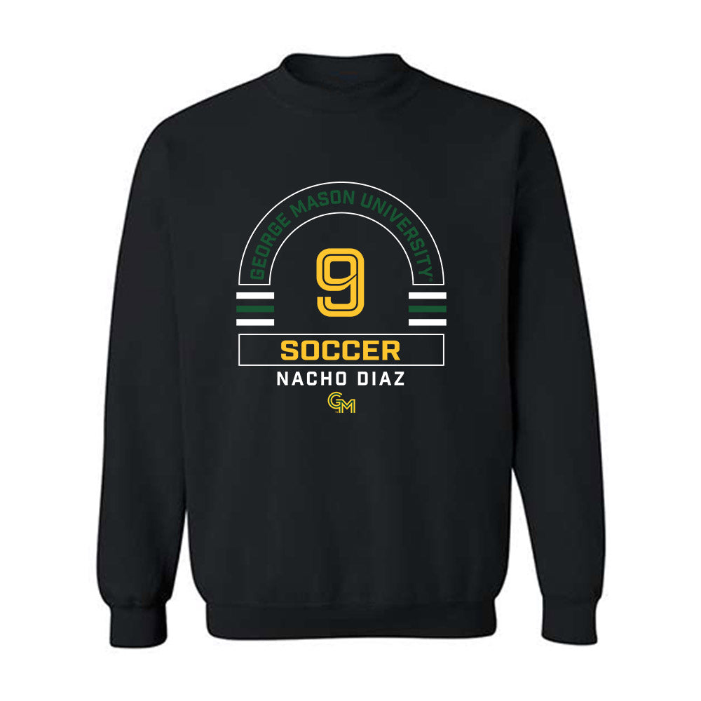 GMU - NCAA Men's Soccer : Nacho Diaz - Classic Fashion Shersey Crewneck Sweatshirt-0